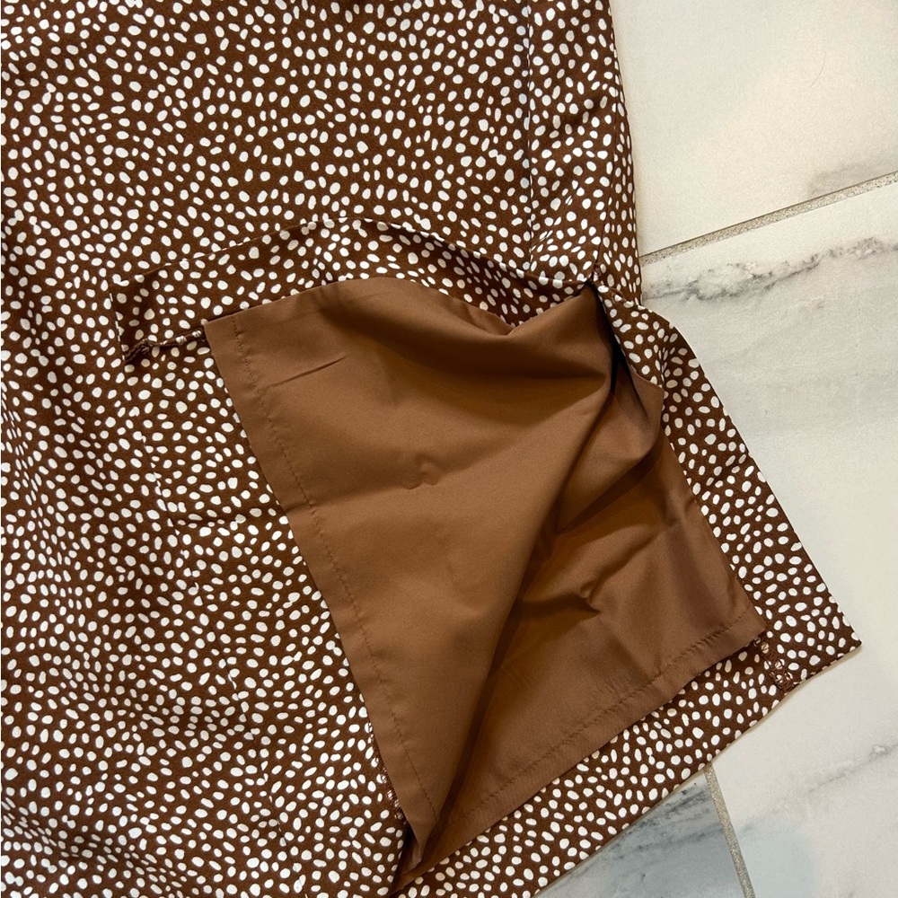 J.Crew Brown Polka Dot Skirt - Picture 6 of 10